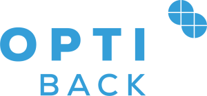 Das Logo von OPTIback